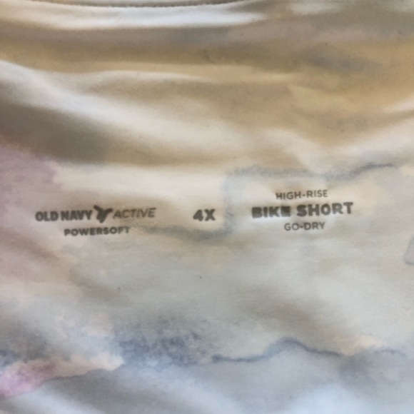 Old Navy High-Waisted PowerSoft Side-Pocket Biker Shorts 8-inch inseam Size 4X - Picture 9 of 15